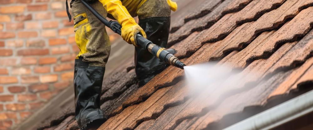 Démoussage de toiture à Azay-le-Brûlé